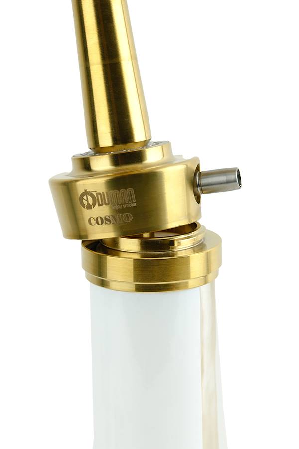 COSMO NARGİLE - GOLD GÖVDE - BEYAZ CAM