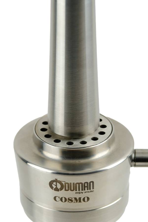 COSMO NARGİLE - SILVER/BLACK GÖVDE - SİYAH CAM