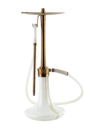 COSMO HOOKAH - BRONZE BODY - WHITE GLASS