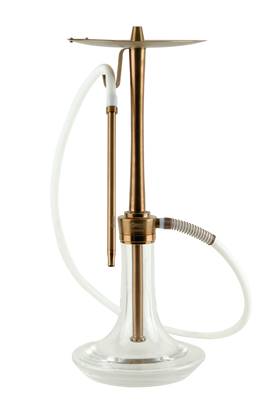 COSMO HOOKAH - BRONZE BODY - CLEAR GLASS