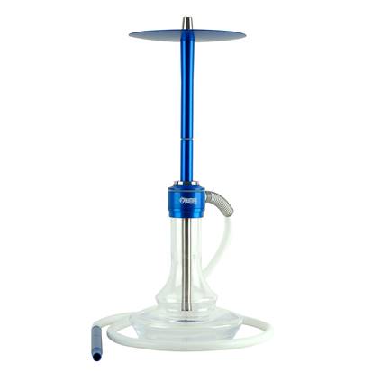 NOVA HOOKAH - CLEAR GLASS-BLUE BODY