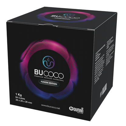 BUCOCO FUSION EDITION - 1 KG - 26 mm - HOOKAH CHARCOAL
