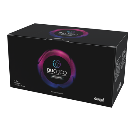 BUCOCO FUSION EDITION - 1 KG - 27 mm - HOOKAH CHARCOAL