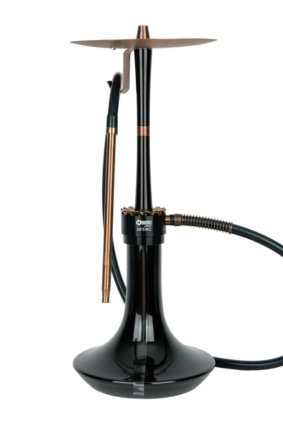 ARTEMIS — SİYAH CAM· BRONZ GÖVDE NARGİLE