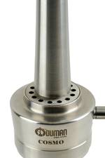 COSMO NARGİLE - SILVER/BLACK GÖVDE - SİYAH CAM