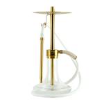 INFINITY NARGİLE - ŞEFFAF CAM-GOLD GÖVDE